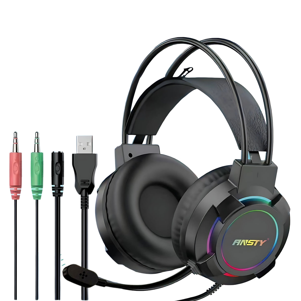 ANSTY RGB GAMING HEADPHONE HEADSET View
