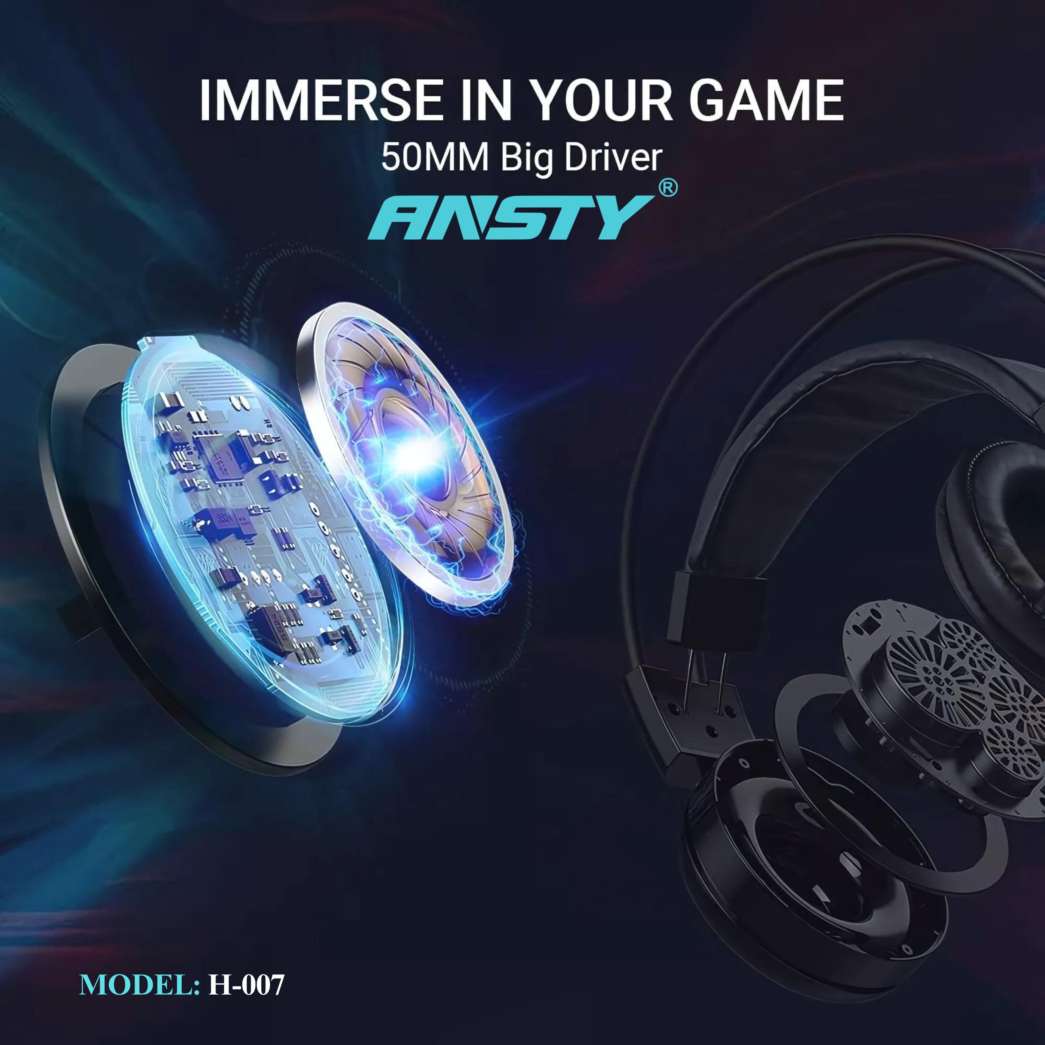 ANSTY RGB GAMING HEADPHONE HEADSET View
