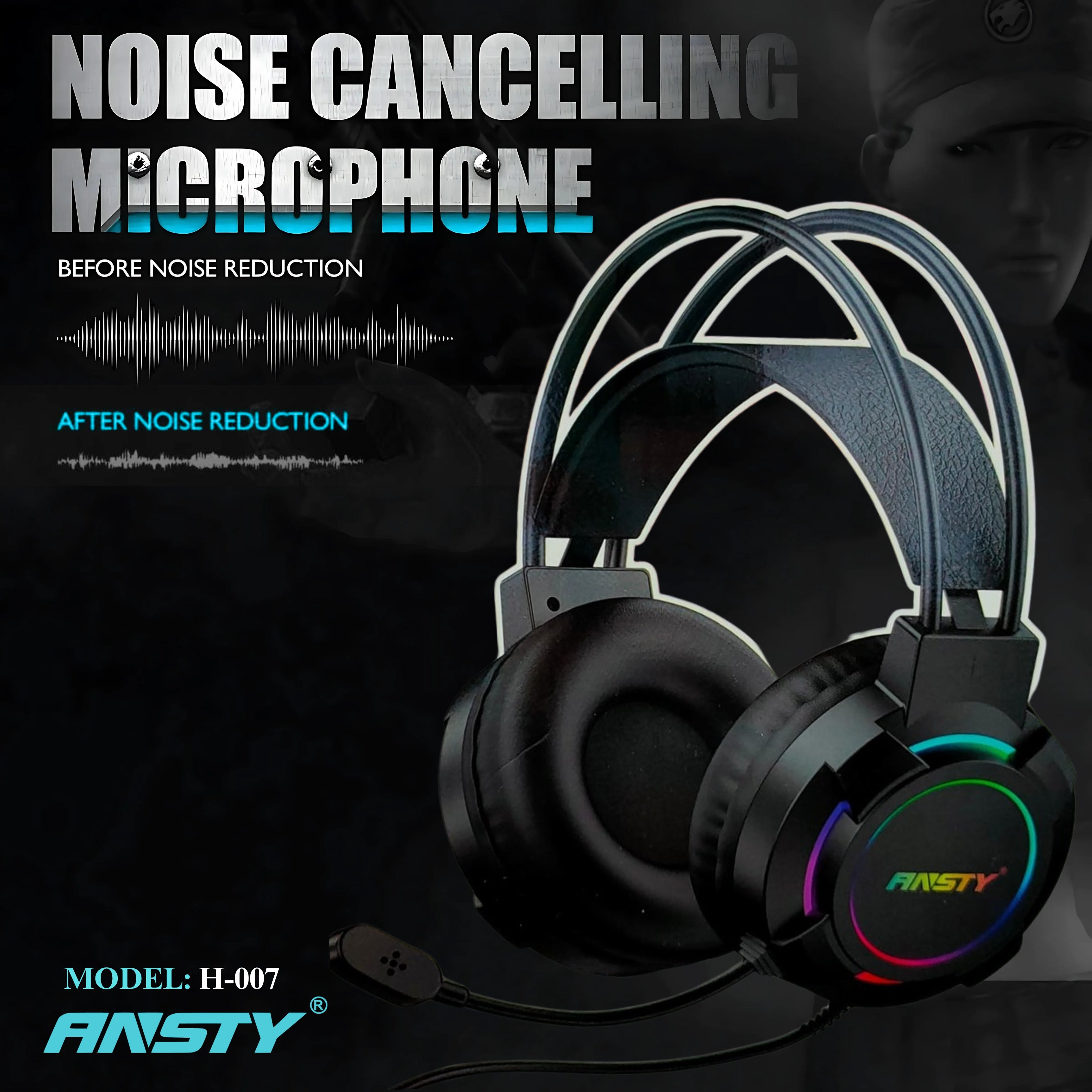 ANSTY RGB GAMING HEADPHONE HEADSET View