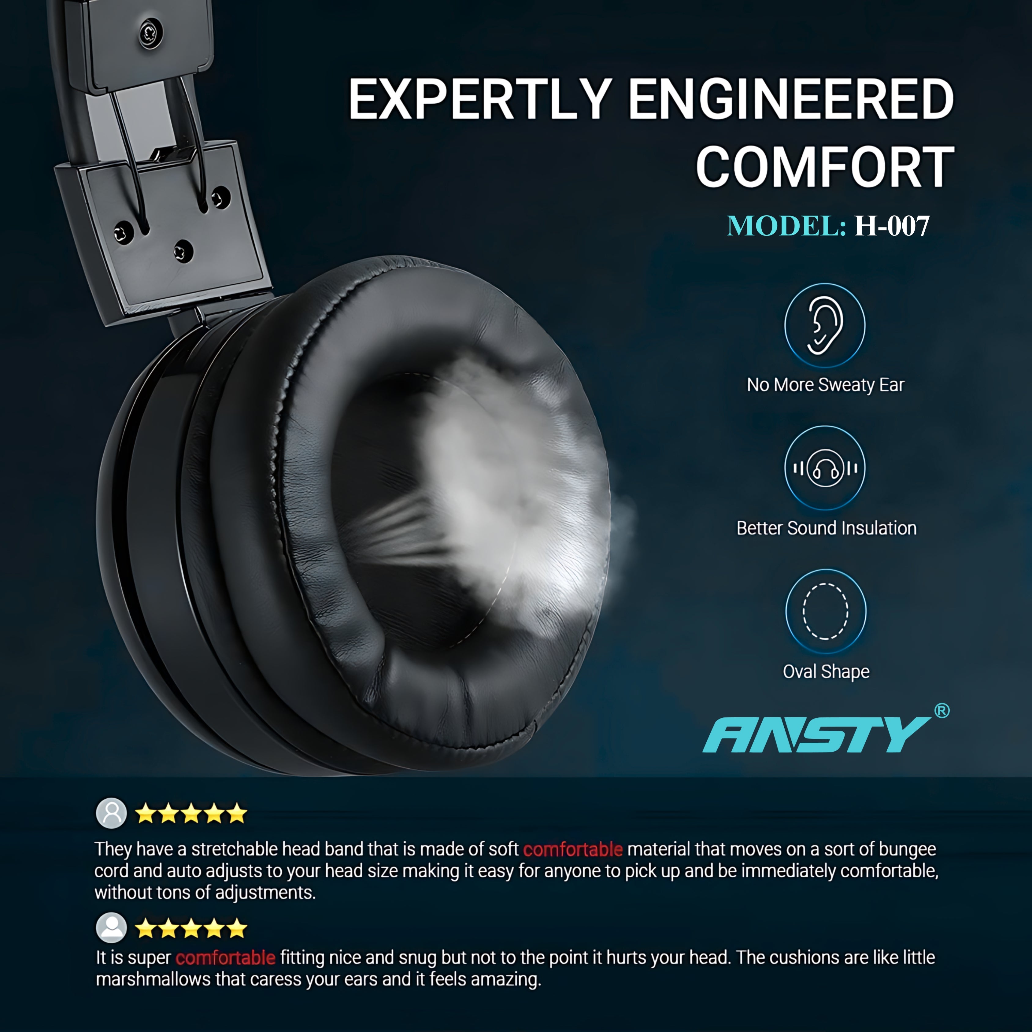 ANSTY RGB GAMING HEADPHONE HEADSET View
