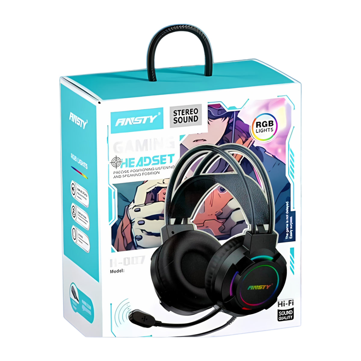 ANSTY RGB GAMING HEADPHONE HEADSET View
